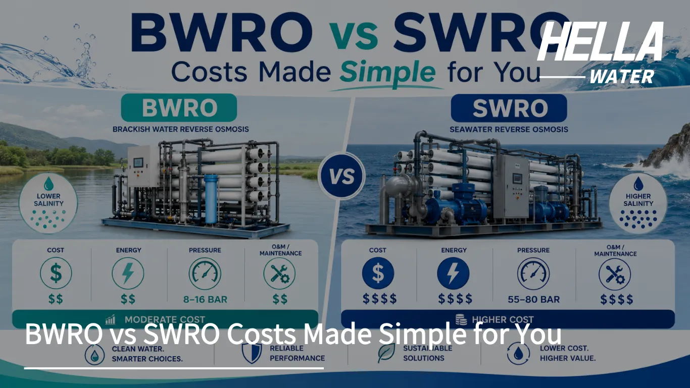 BWRO vs SWRO Costs Made Simple for You